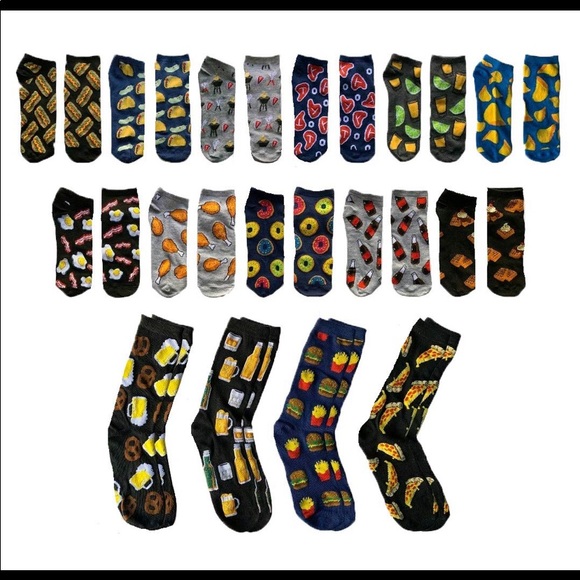 NIB Men’s Hyp
Food 15 Days of Socks Crew & Low Cut - Picture 2 of 7